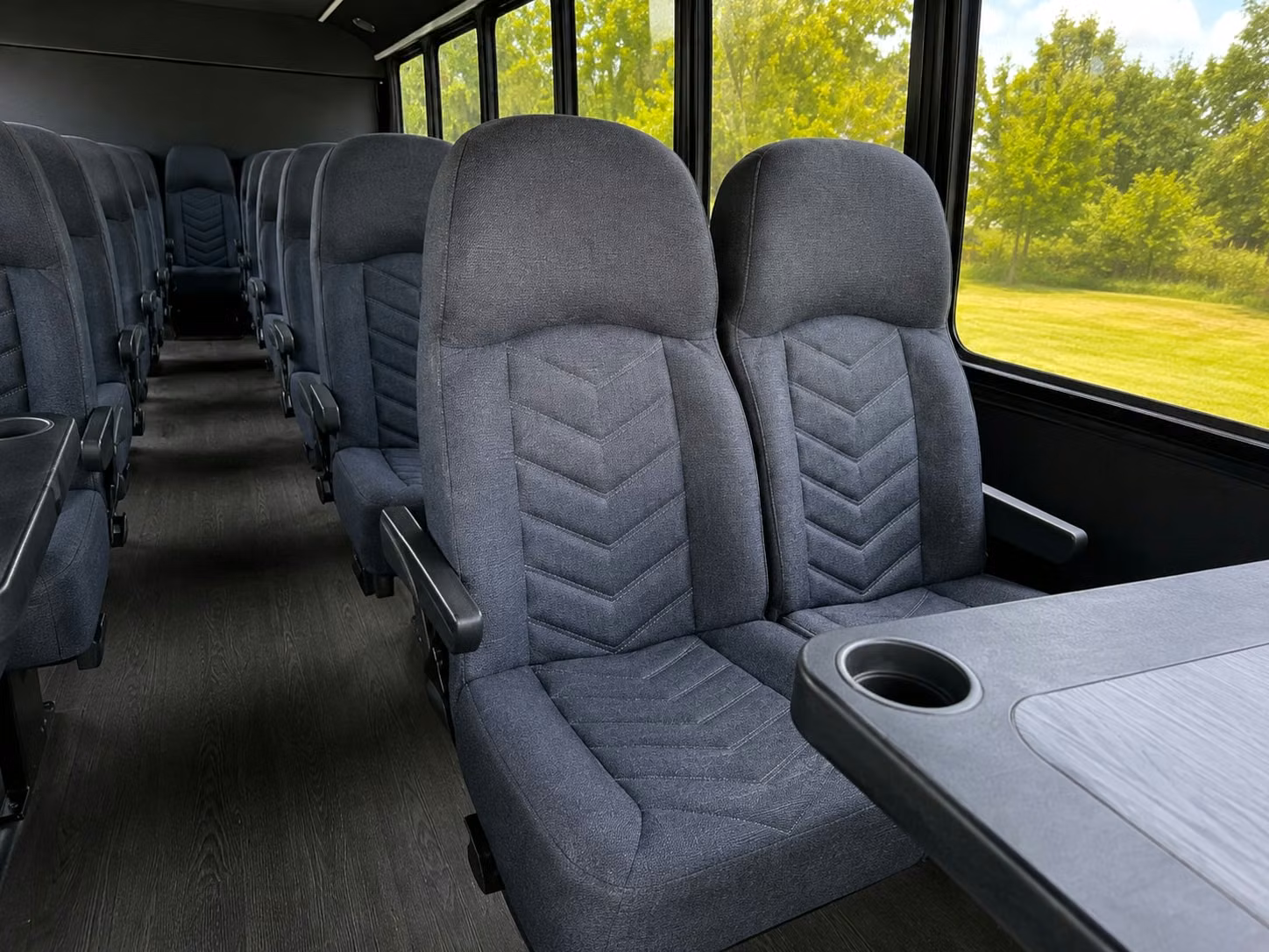 15 passenger minibus interior