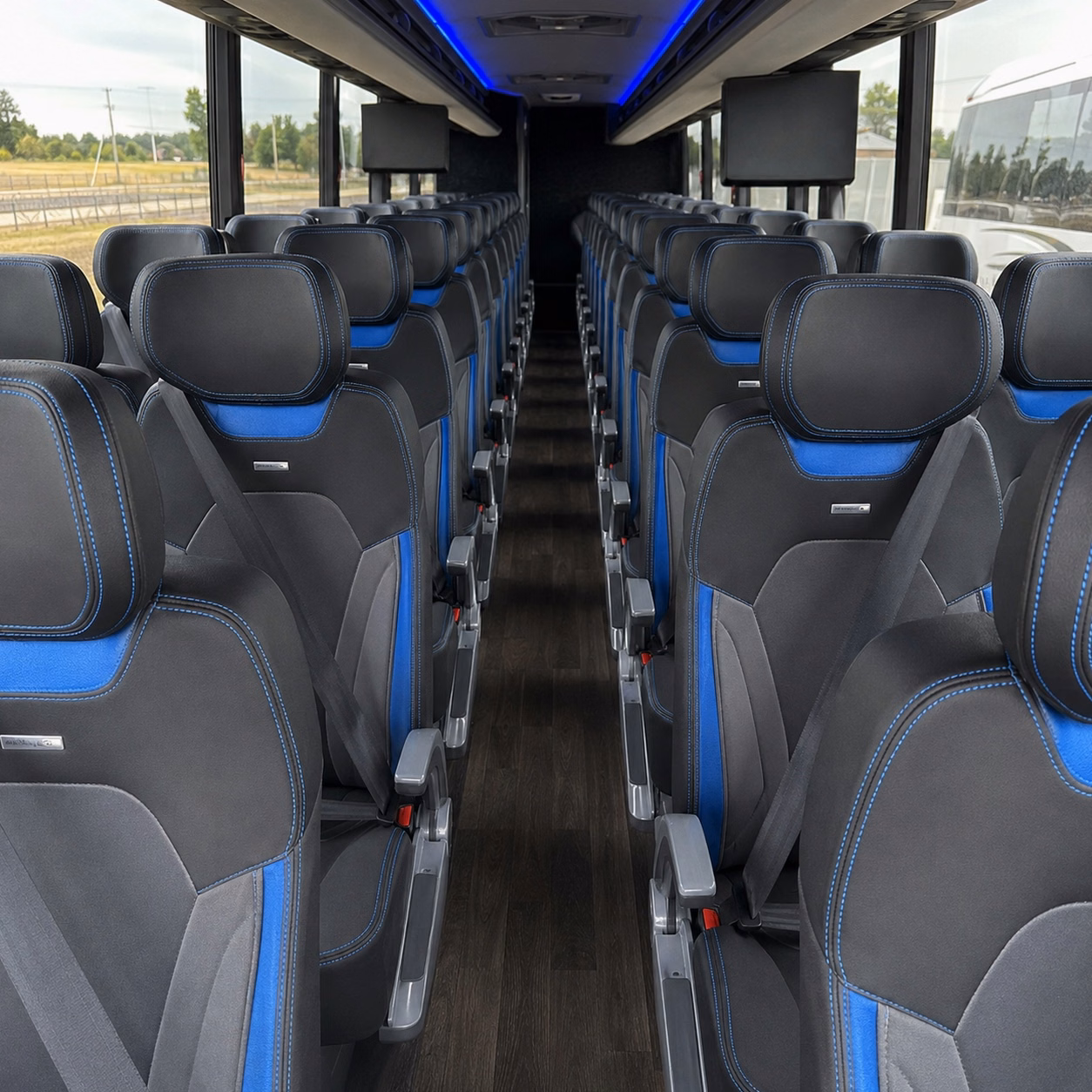tacoma charter bus interior