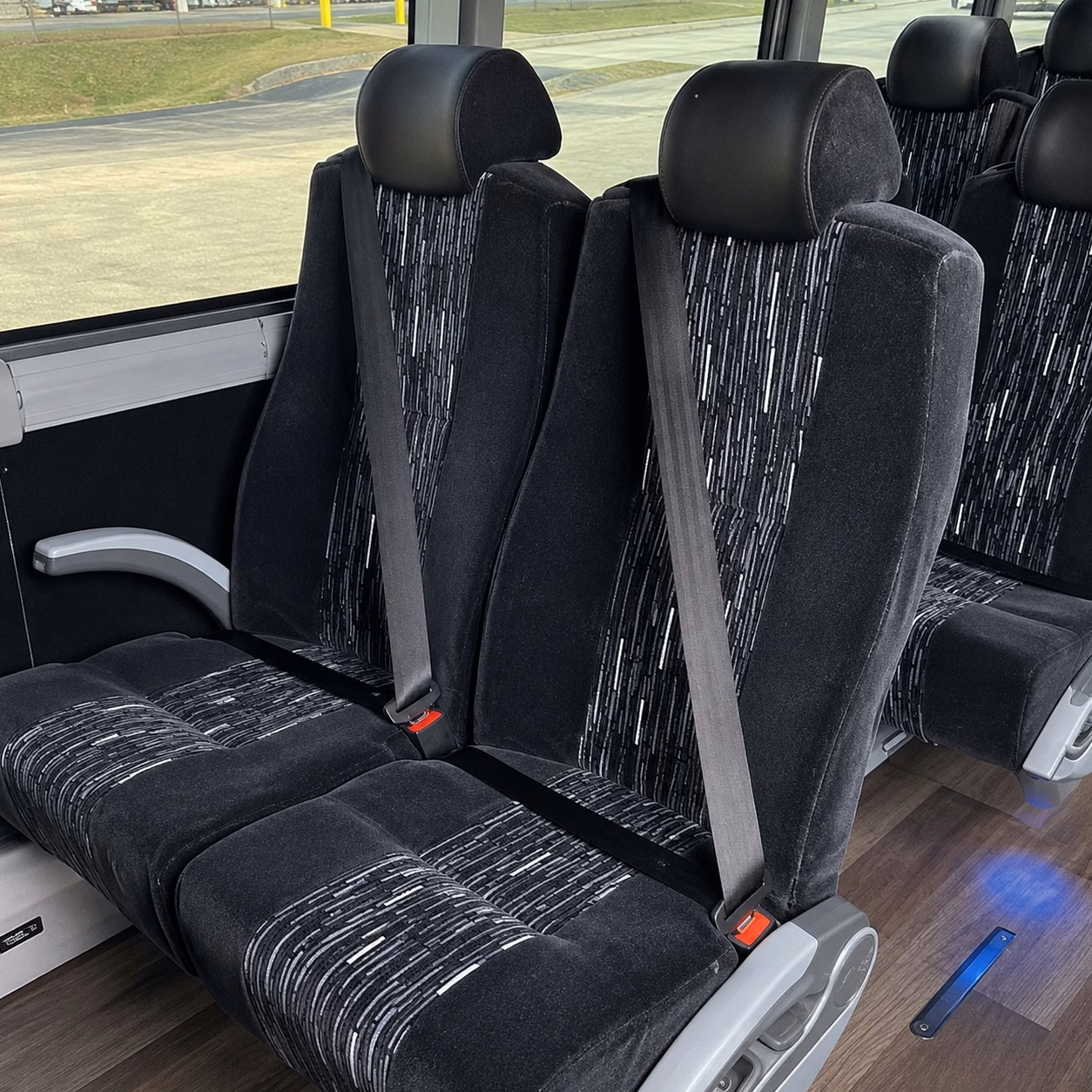 tacoma charter bus rental inside