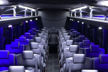 Tacoma Charter Bus Interior